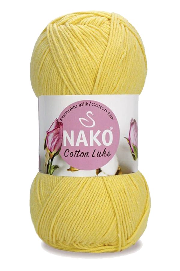 5 Adet Cotton Lüks Yelek Tunik Kazak Bluz Hırka İpi Yünü Açık Sarı 97554