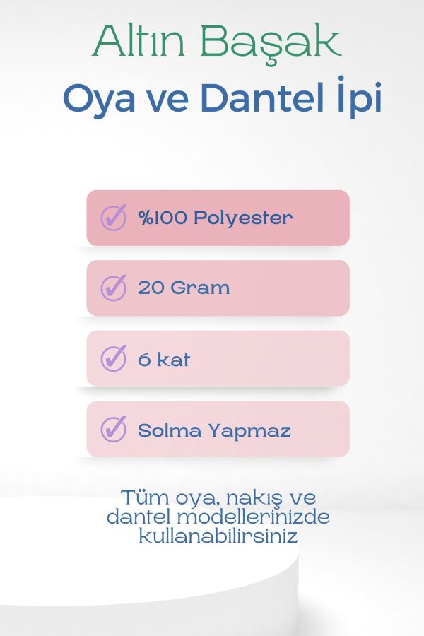 Altınbaşak Oya ve Dantel İpi 20 gr - Royaleks - No: 905