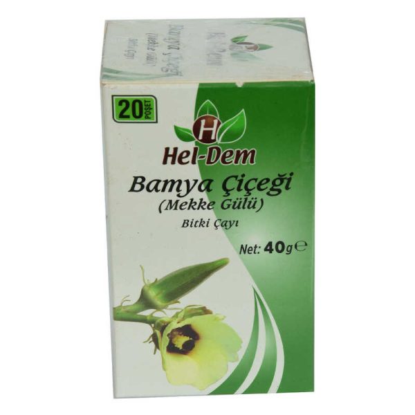 Bamya Çiçeği Mekke Gülü Bitki Çayı 2 Gr x 20 Süzen Poşet 40 Gr